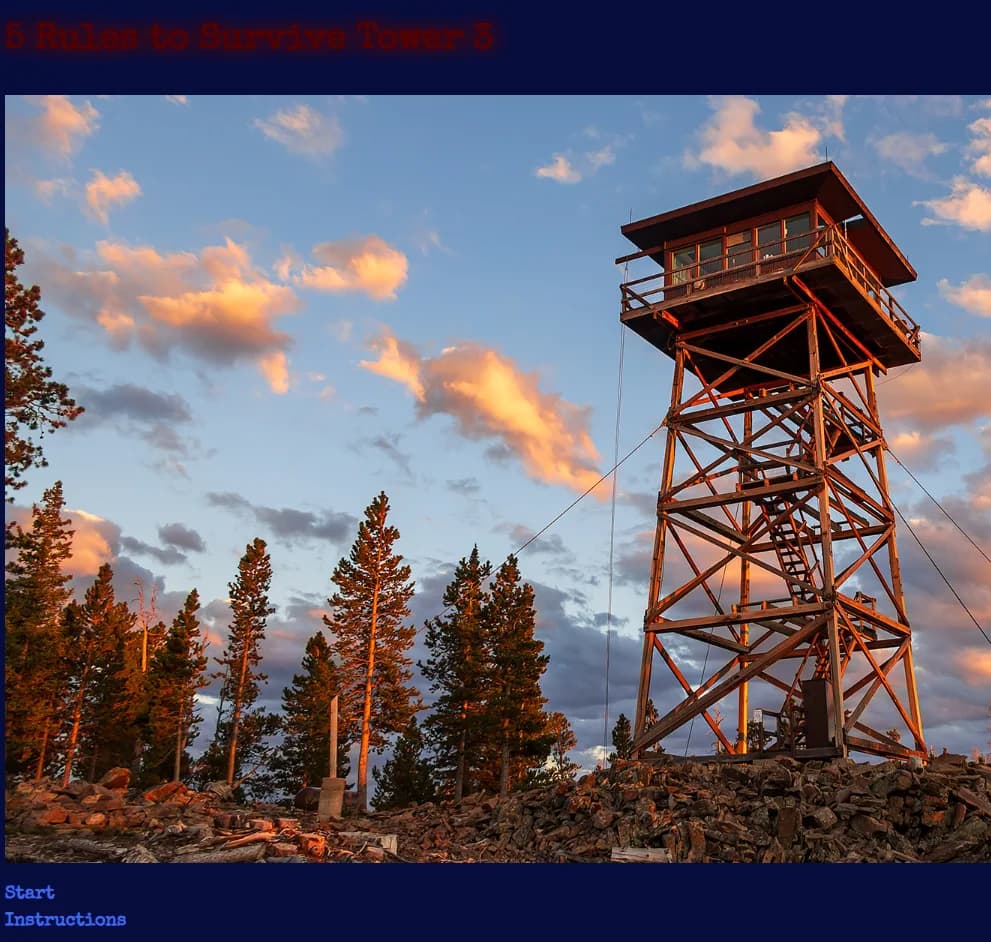 Screenshot of 5 Rules to Survive Tower 3.